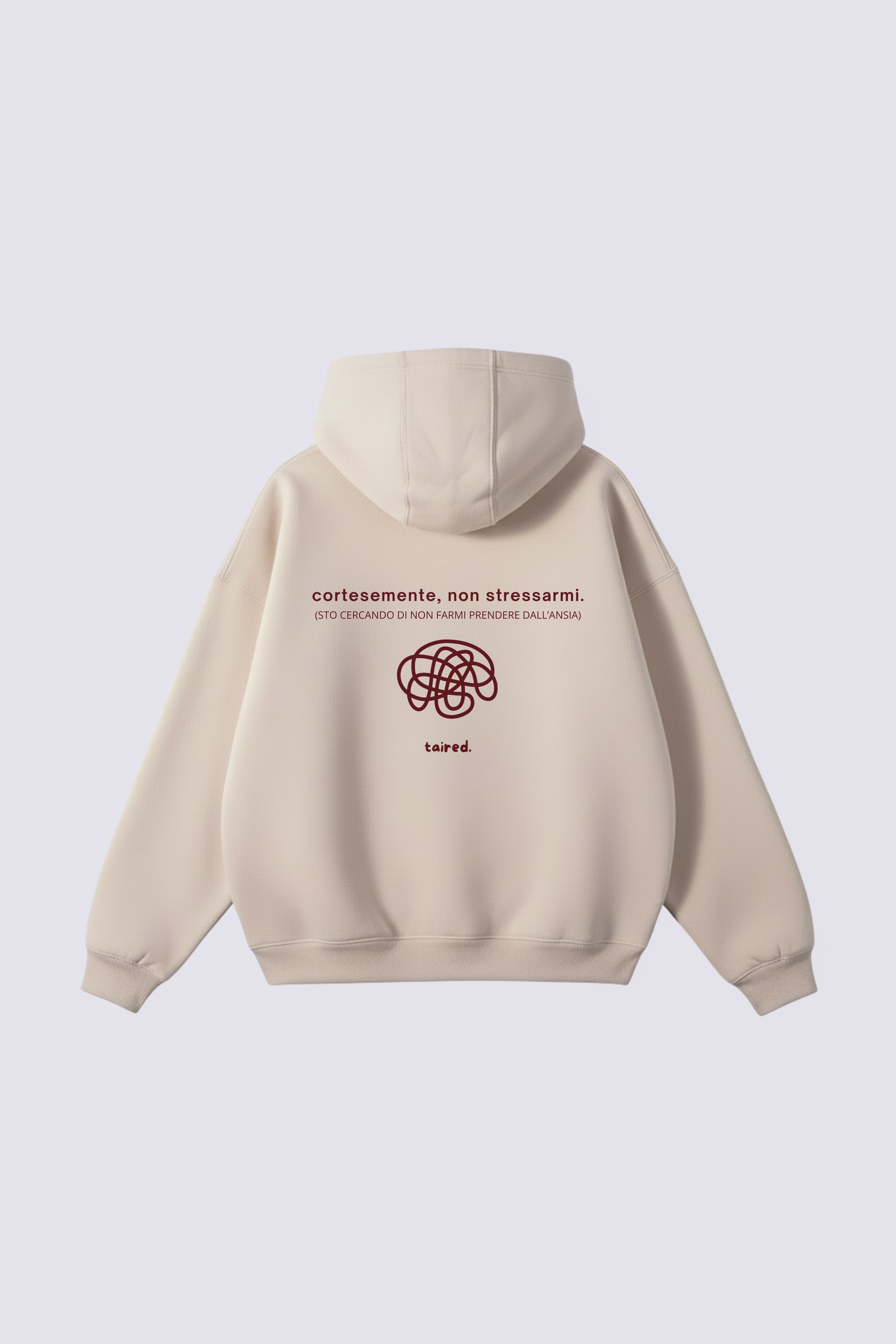 Hoodie "Cortesemente, non stressarmi"