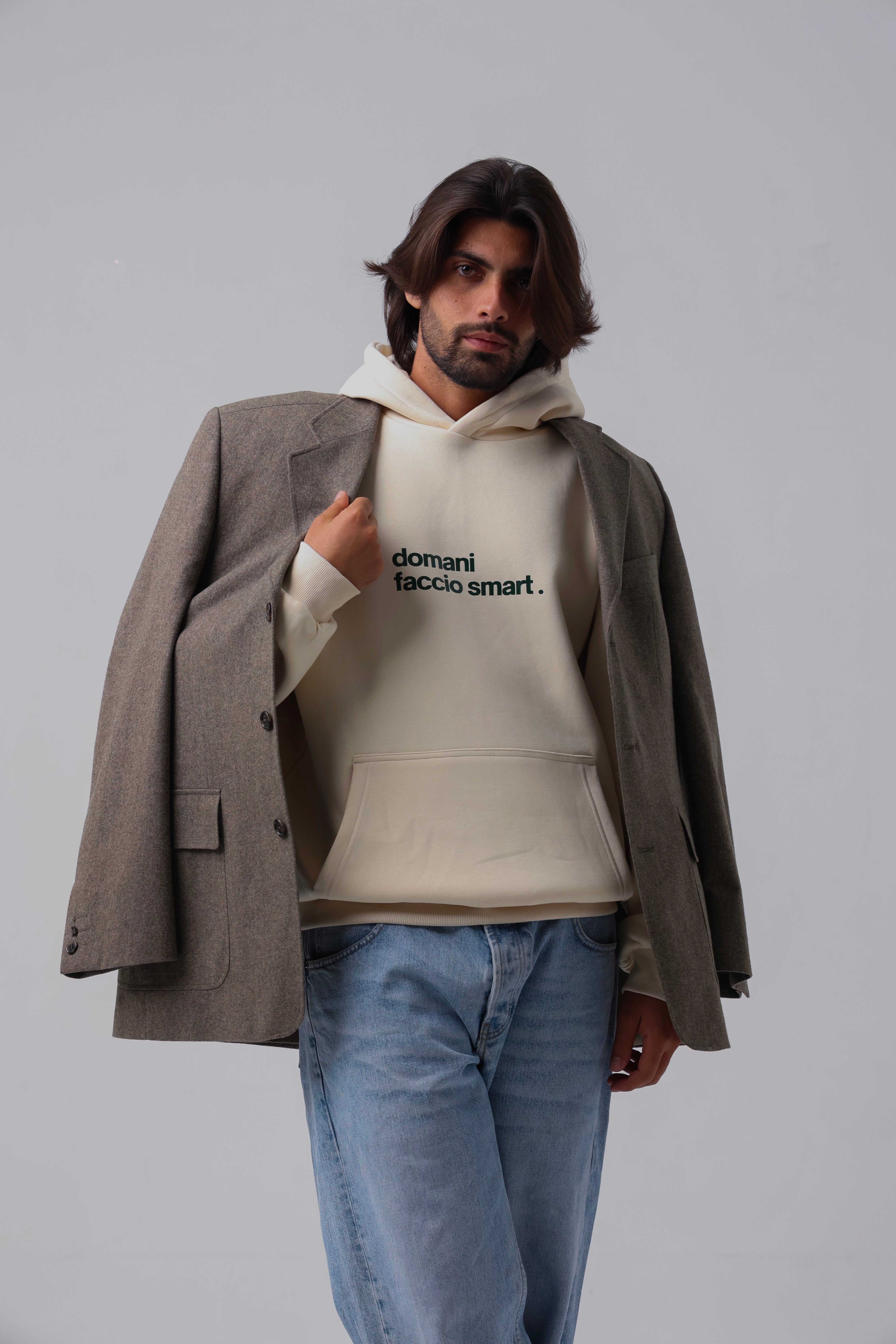 Hoodie "Domani faccio smart"