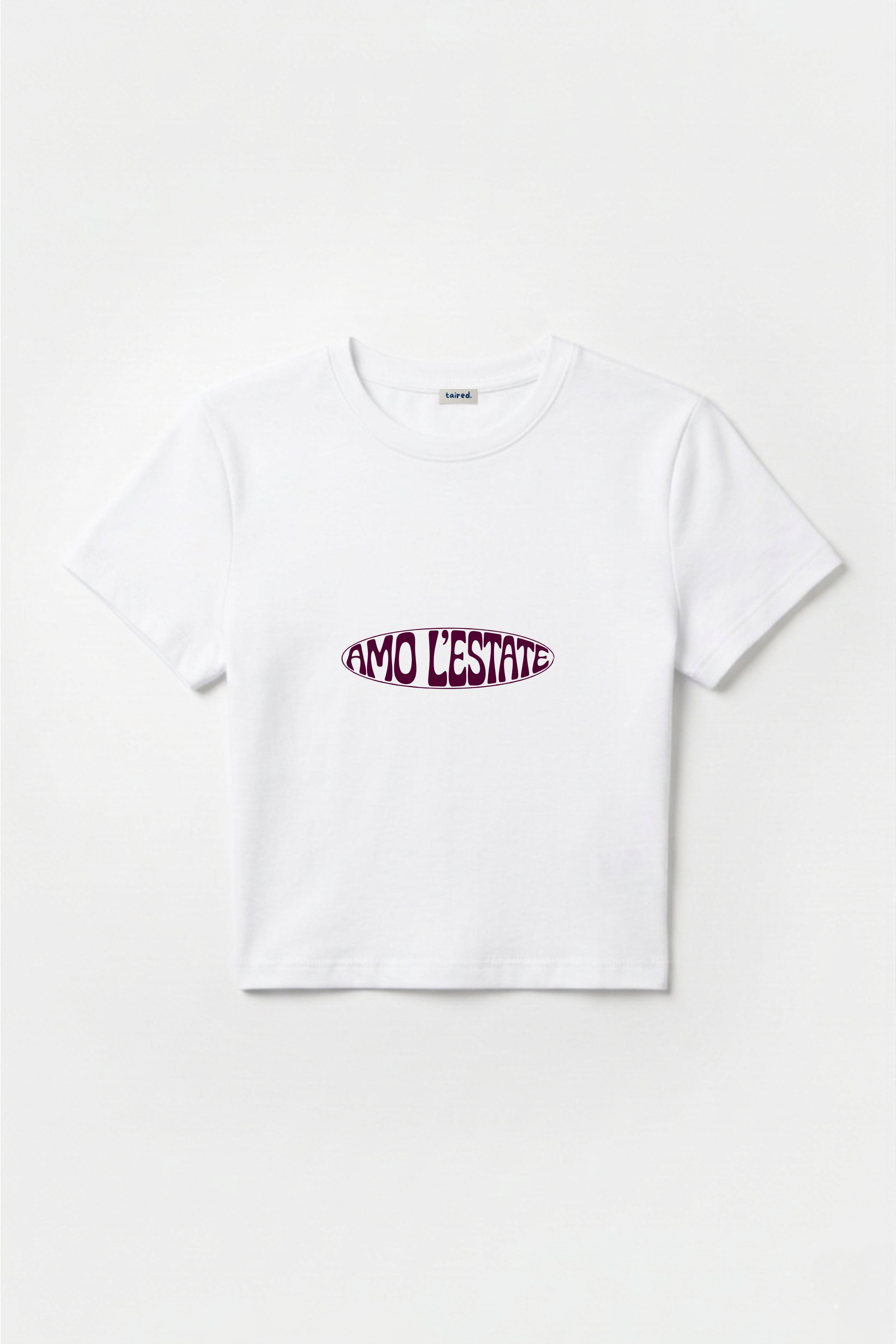 Baby Tee "Amo l'estate, odio il caldo"
