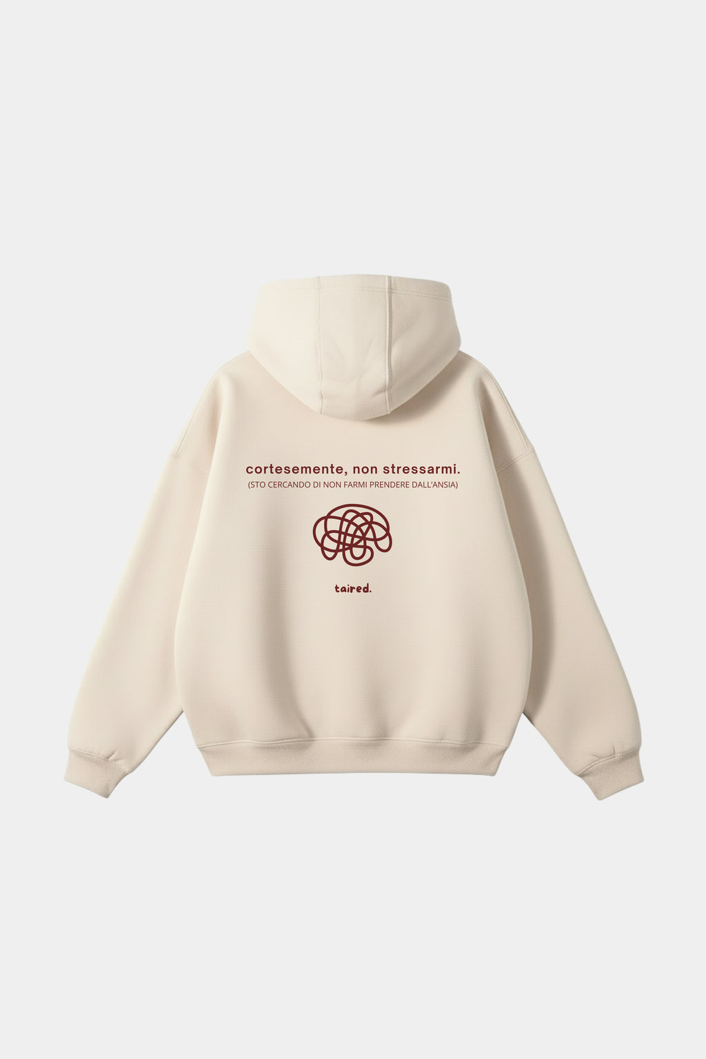Hoodie "Cortesemente, non stressarmi"