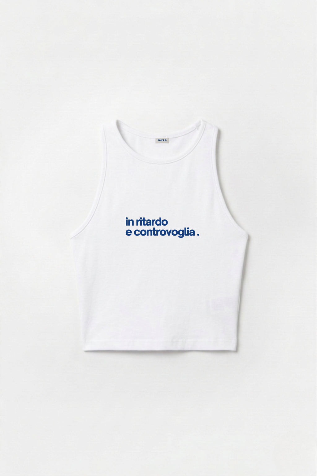 Crop Top "In ritardo e controvoglia"