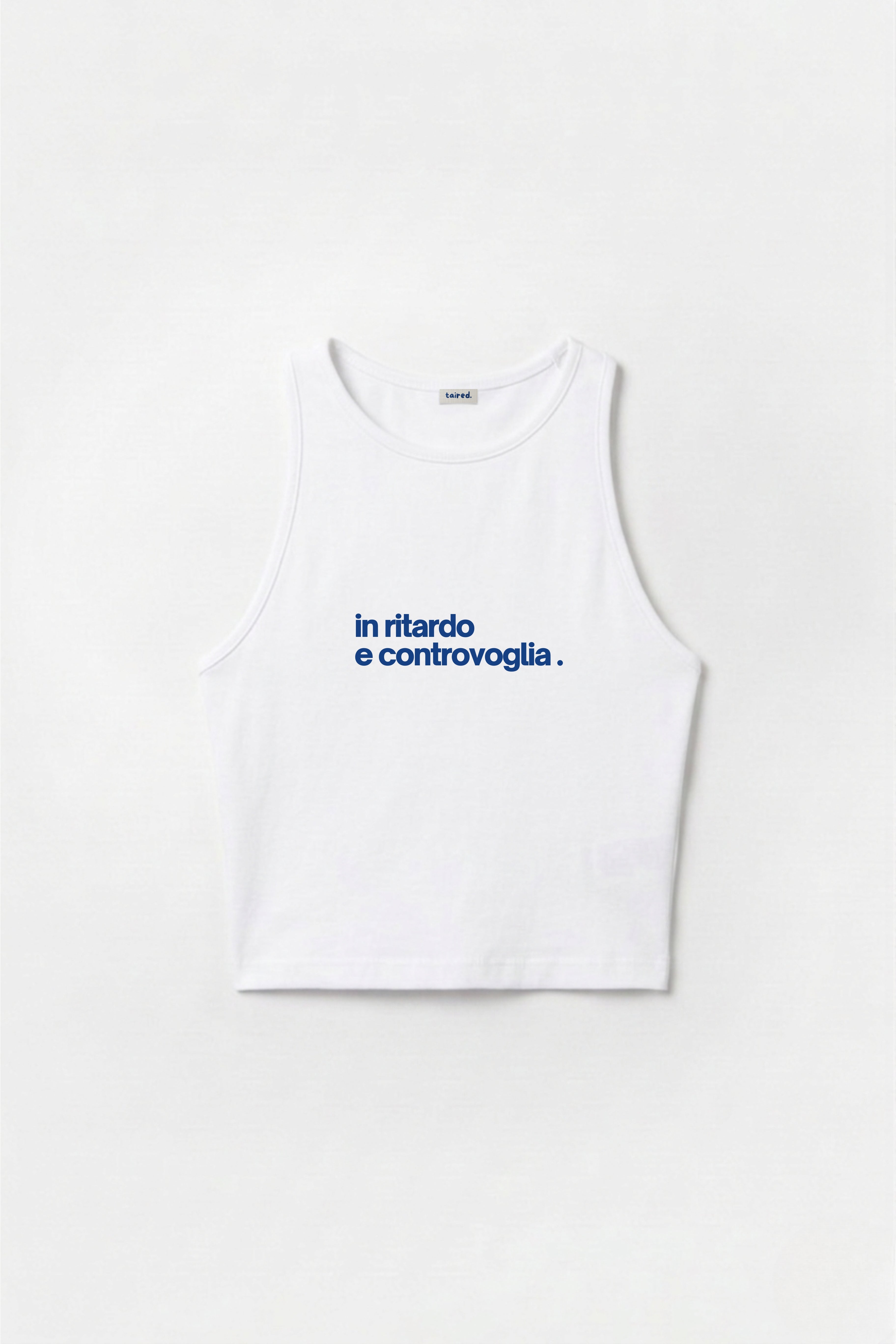 Crop Top "In ritardo e controvoglia"