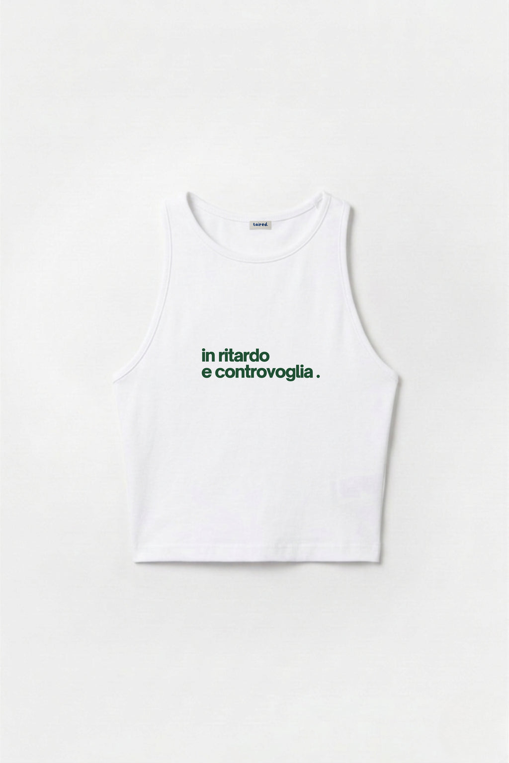 Crop Top "In ritardo e controvoglia"