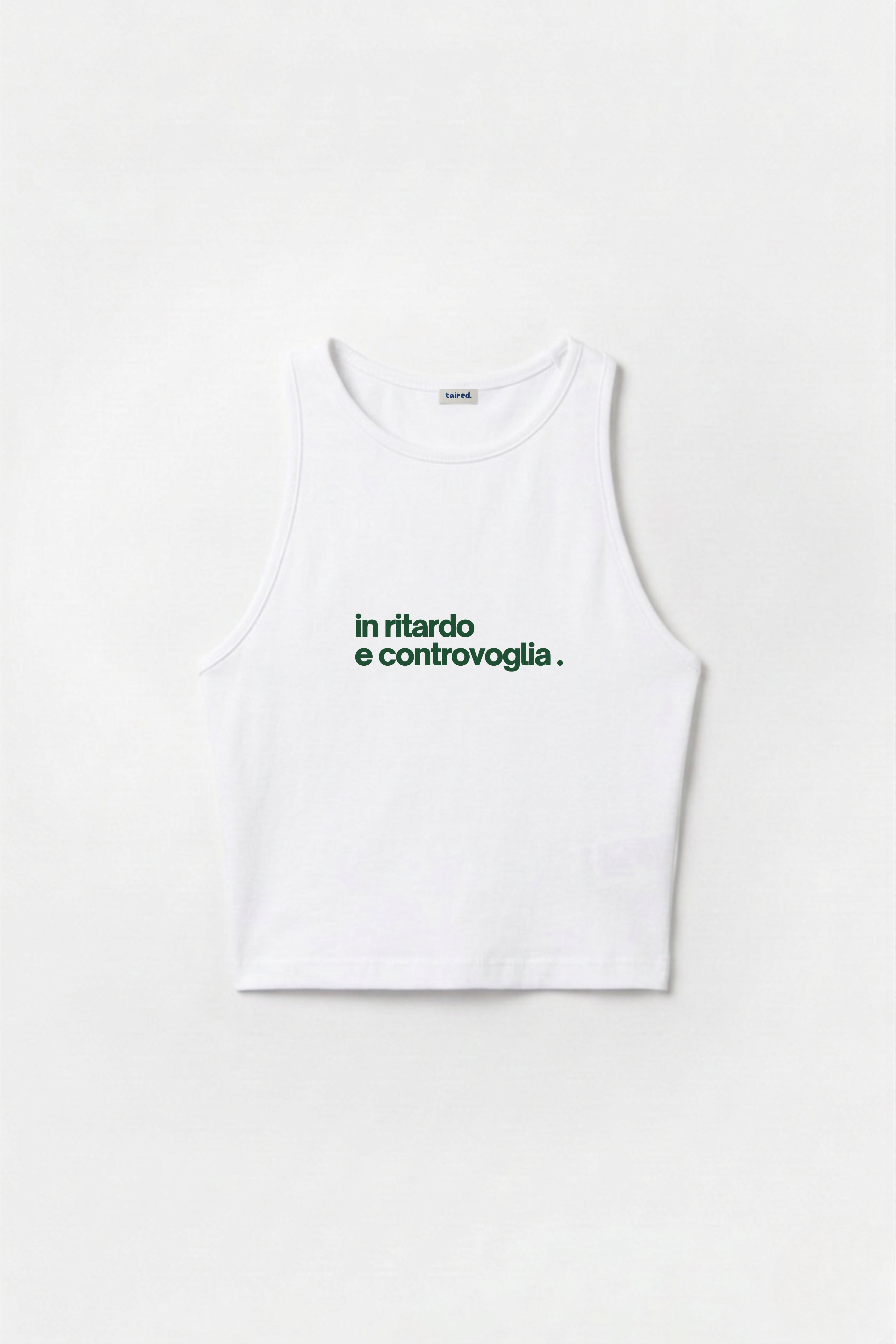 Crop Top "In ritardo e controvoglia"