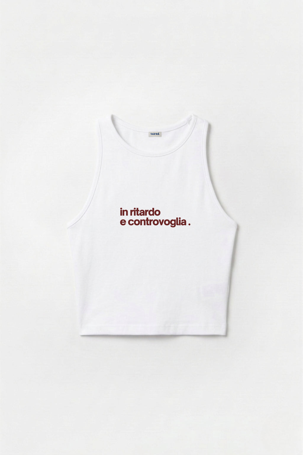 Crop Top "In ritardo e controvoglia"