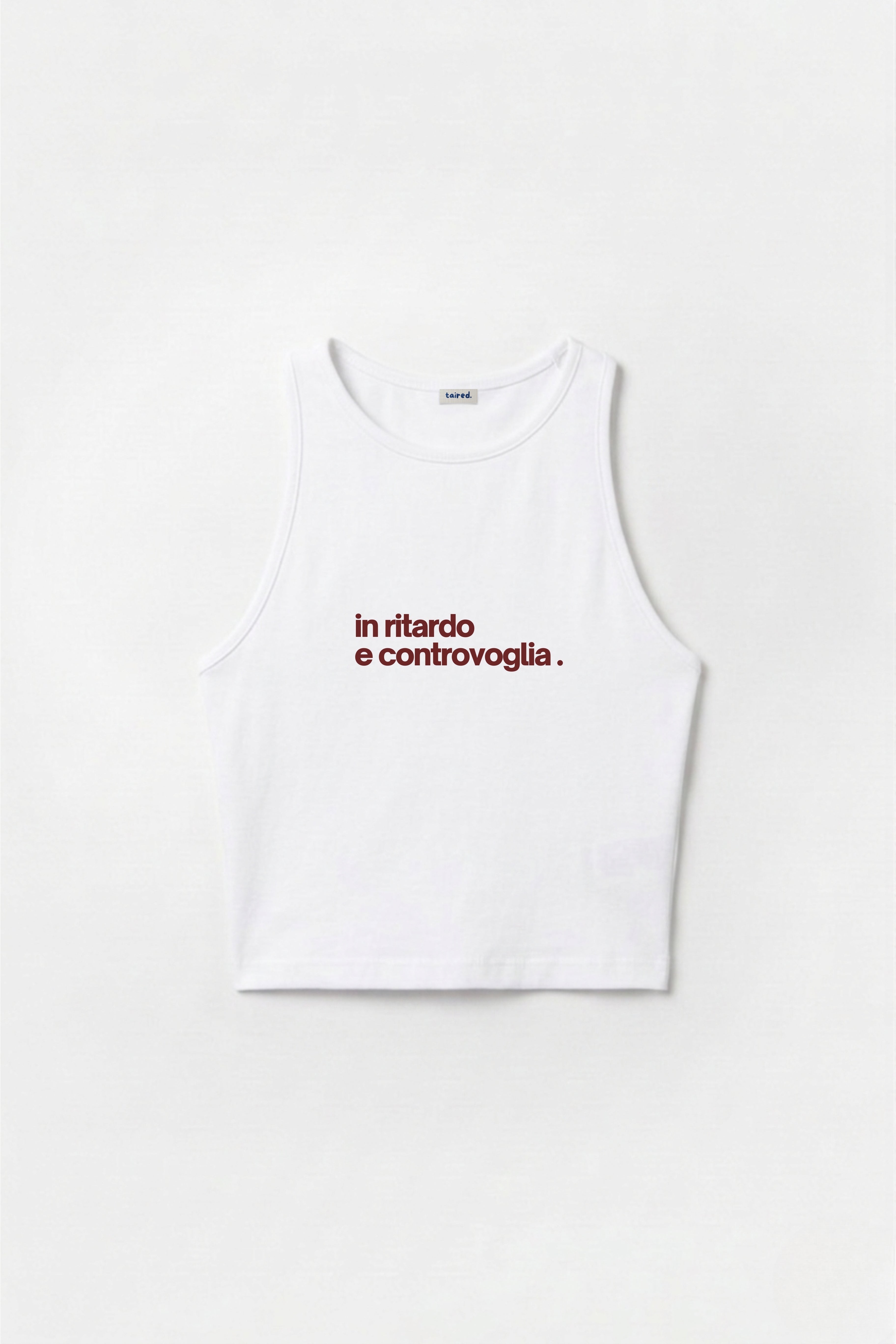 Crop Top "In ritardo e controvoglia"