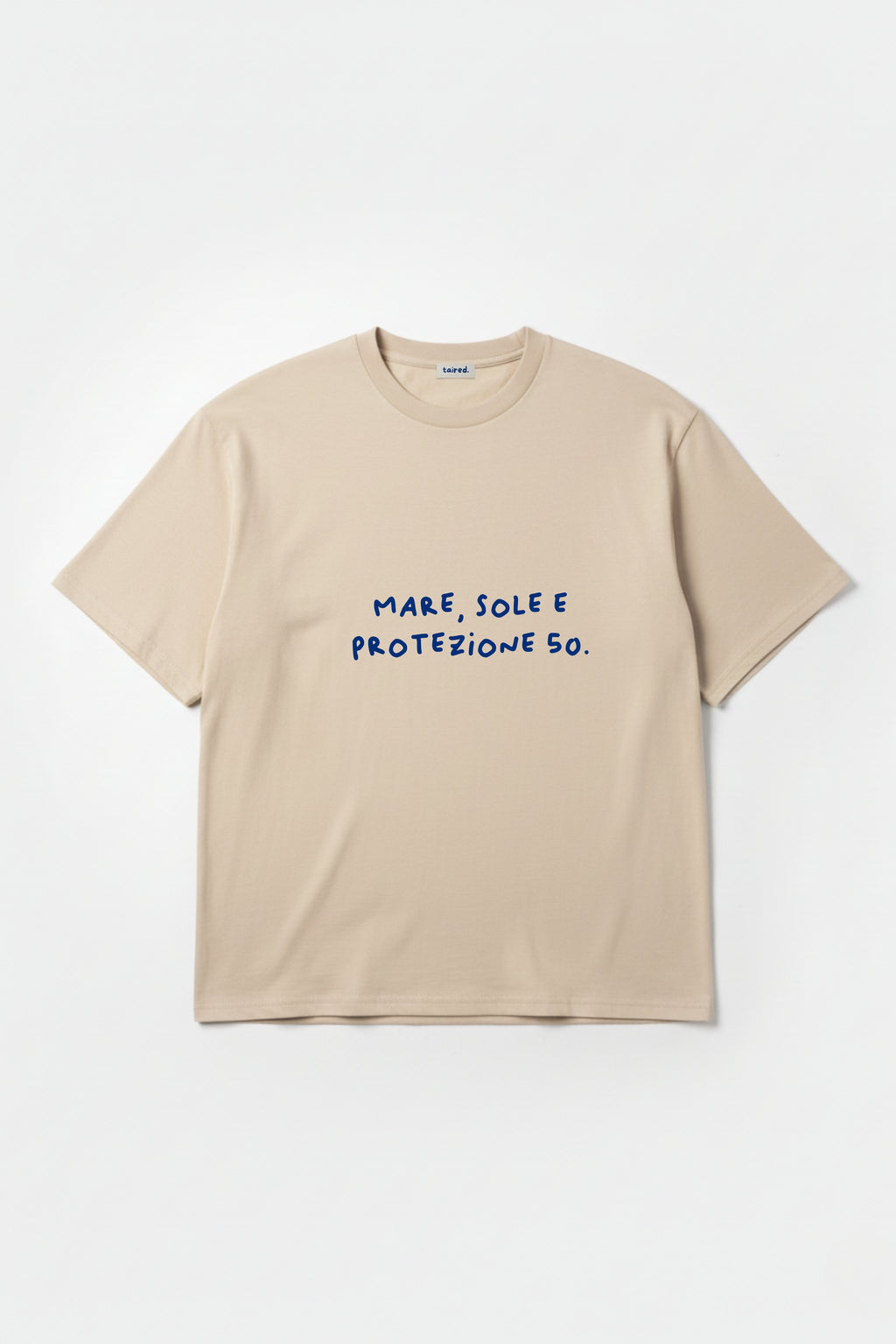 T-shirt "Mare, sole e protezione 50"