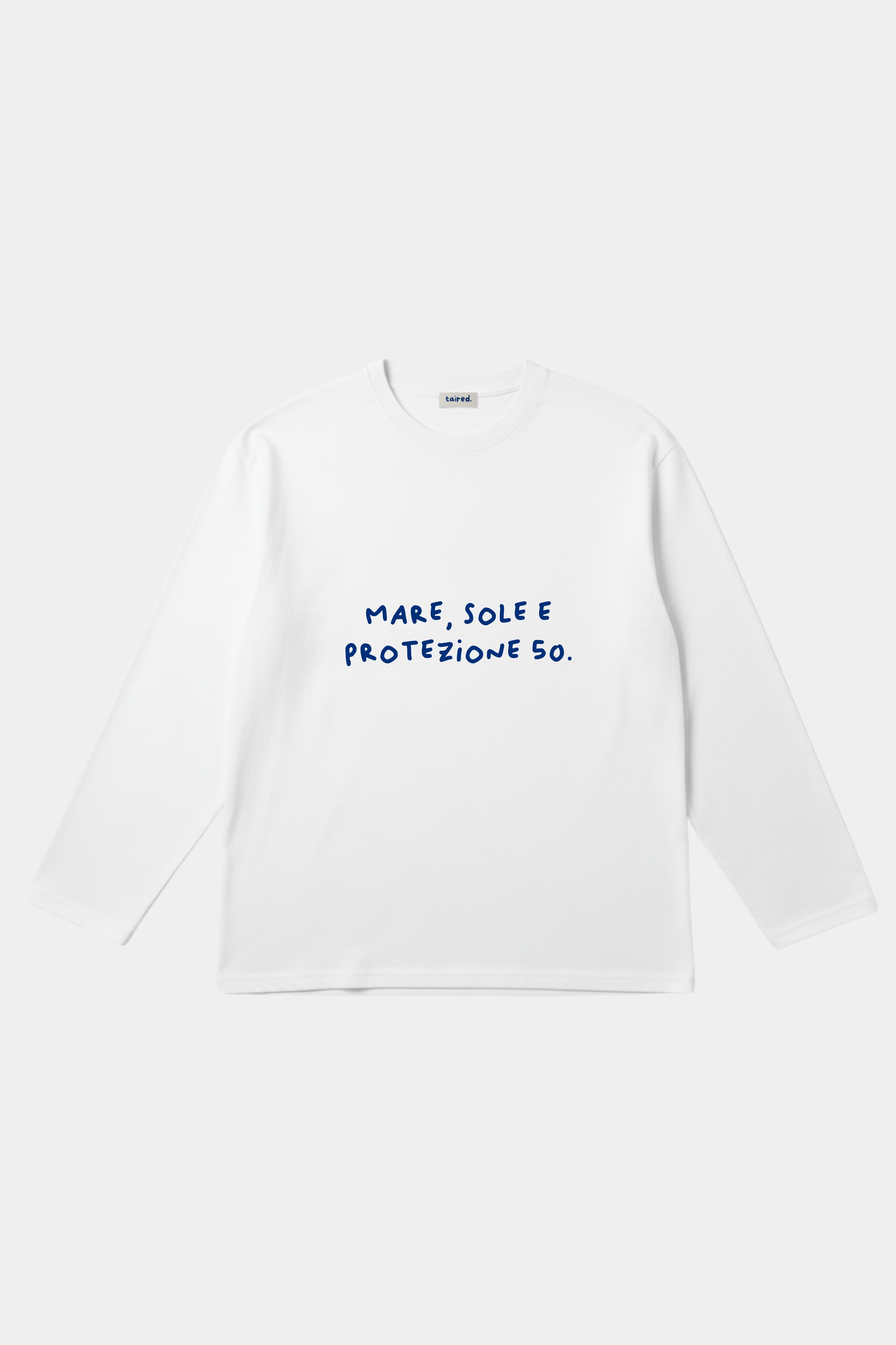 Longsleeve "Mare, sole e protezione 50"