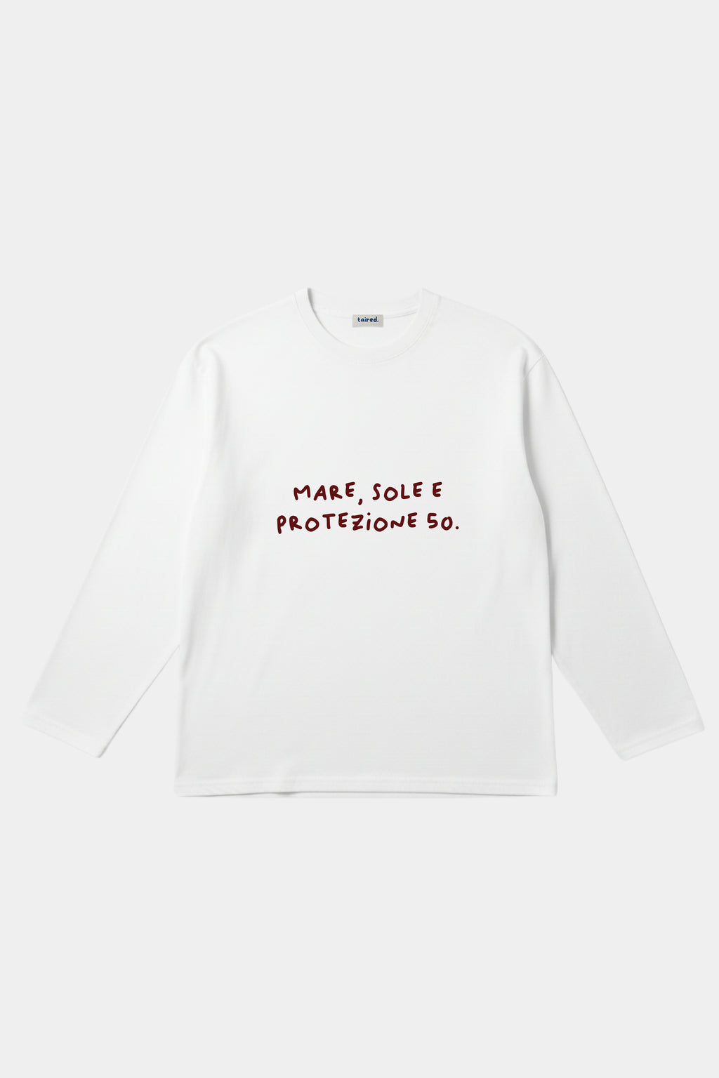 Longsleeve "Mare, sole e protezione 50"