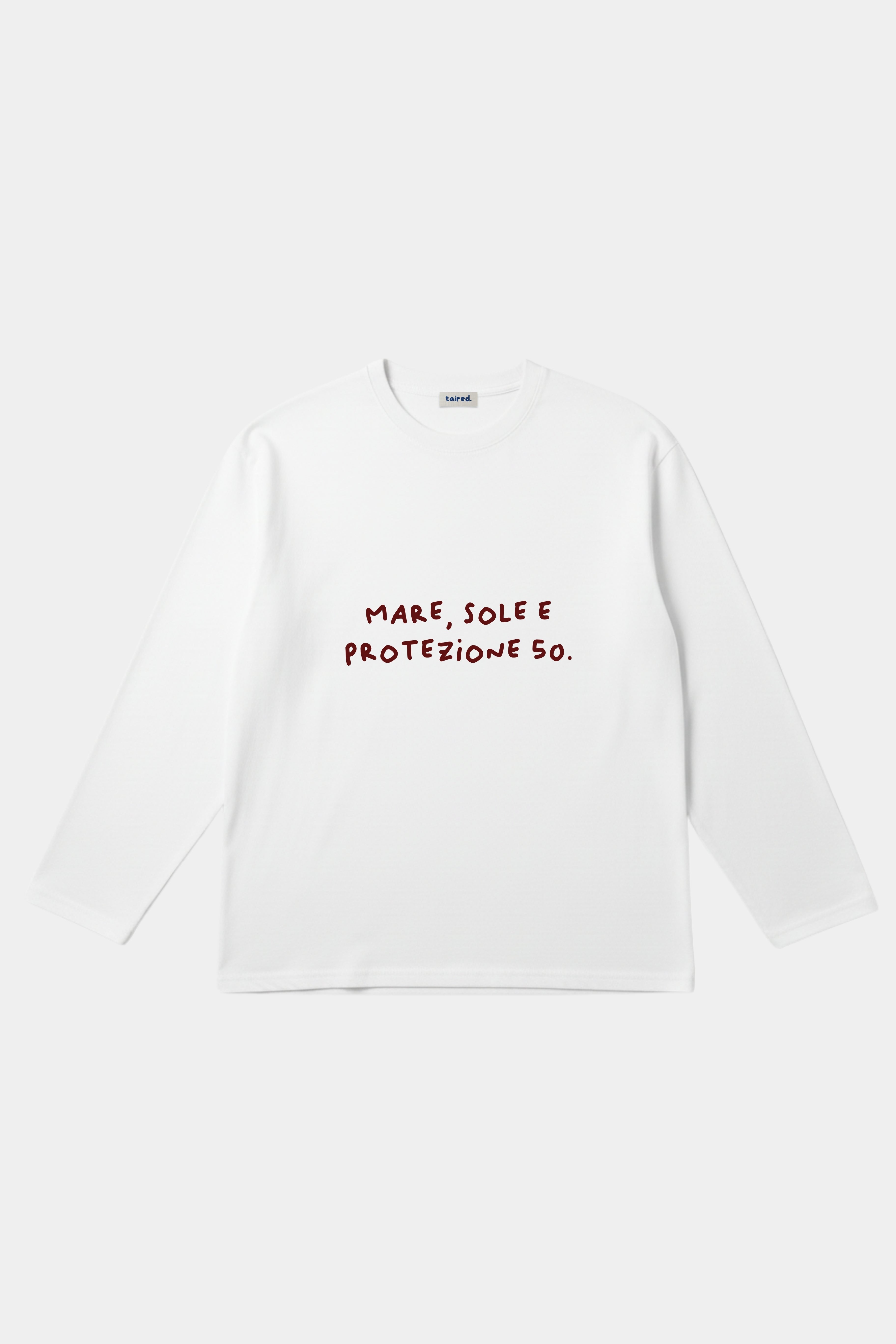 Longsleeve "Mare, sole e protezione 50"