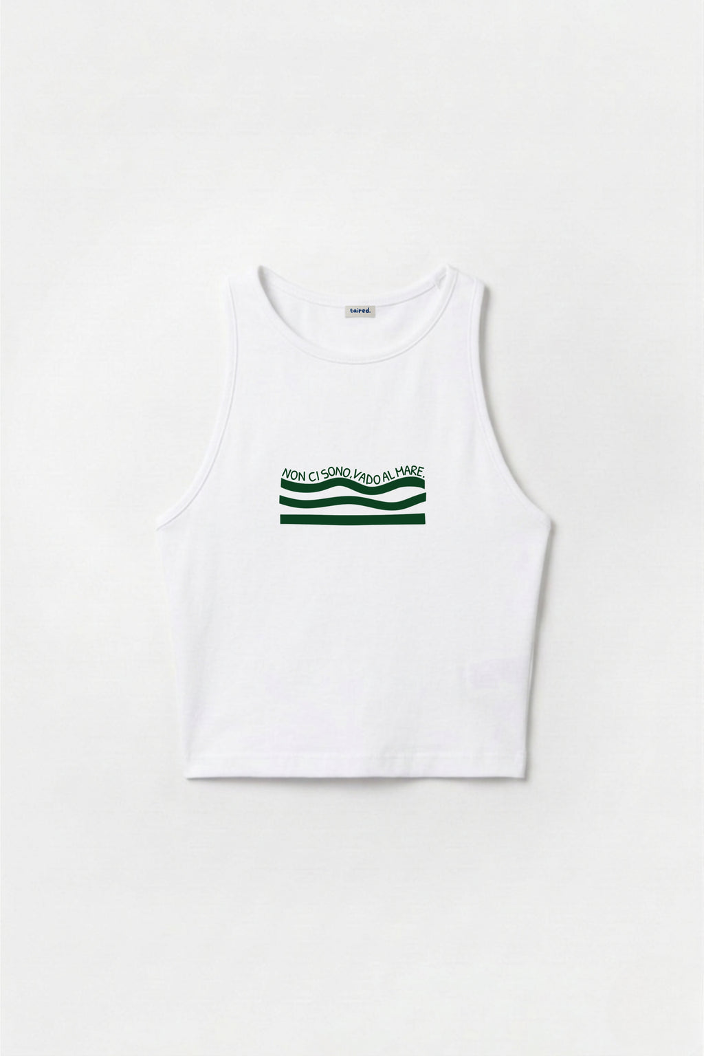 Crop Top "Non ci sono, vado al mare"