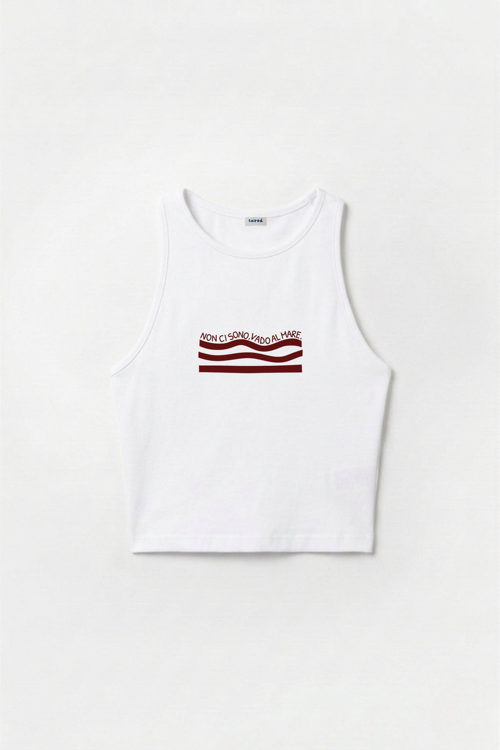 Crop Top "Non ci sono, vado al mare"