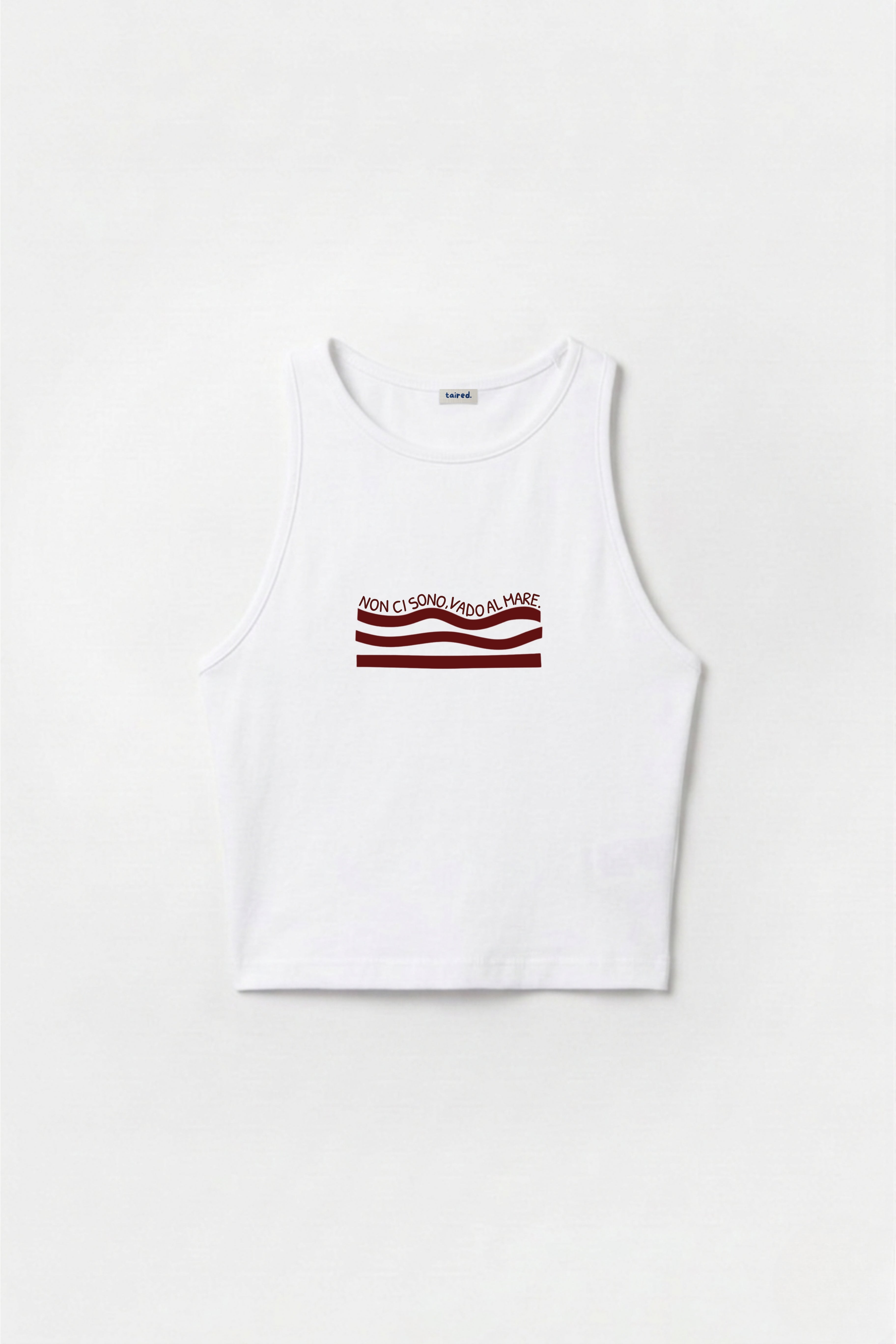 Crop Top "Non ci sono, vado al mare"