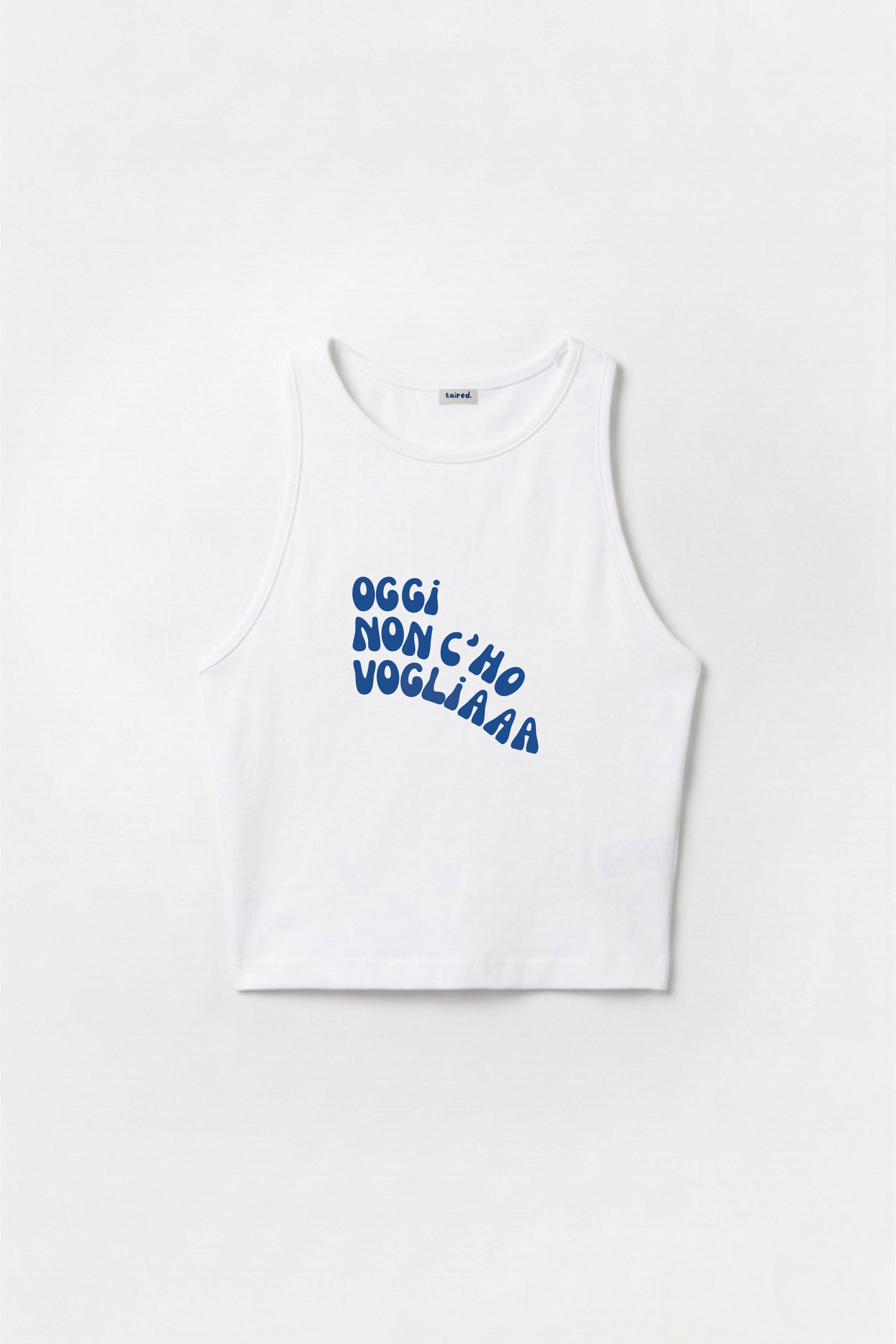 Crop Top "Oggi non c'ho voglia"