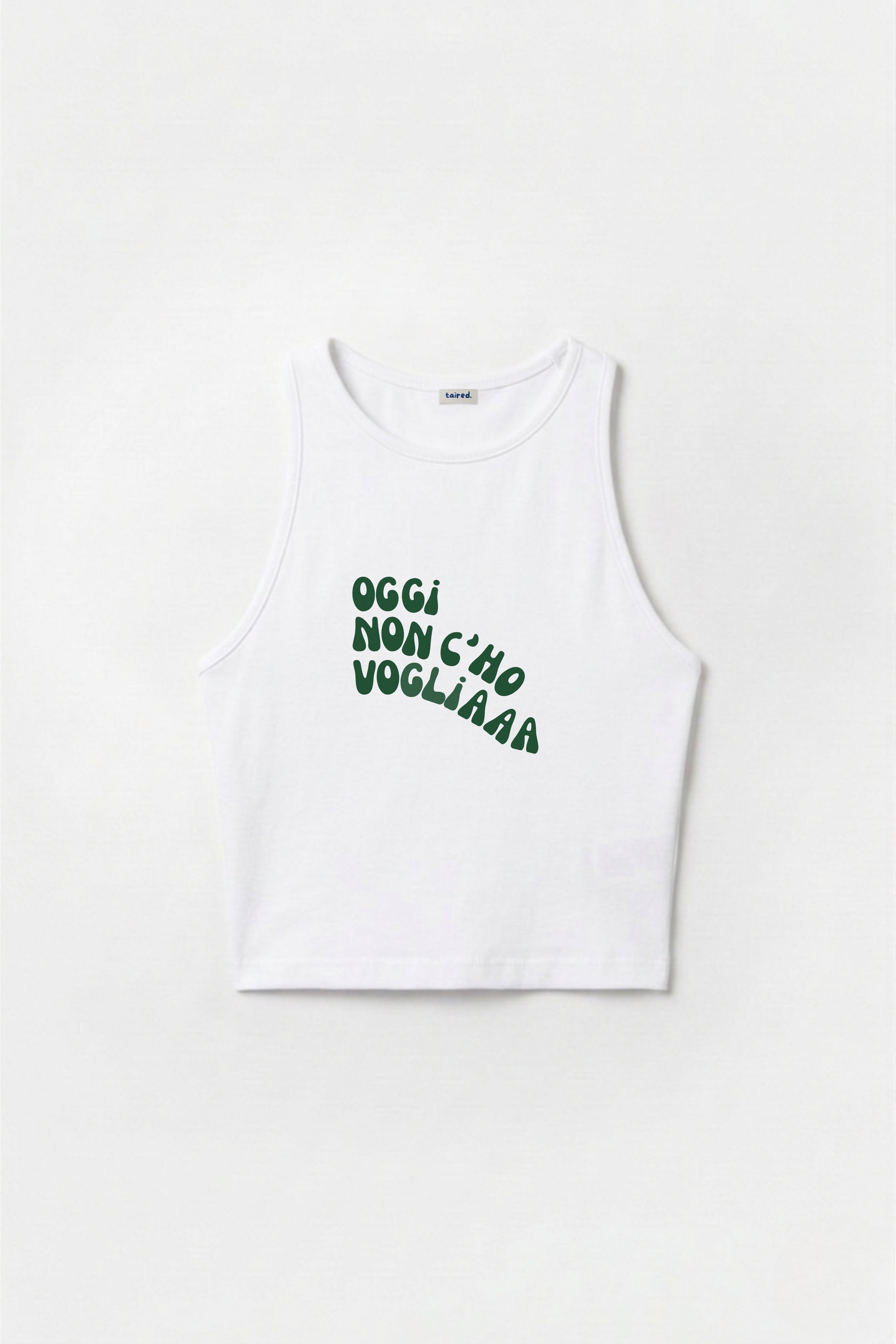 Crop Top "Oggi non c'ho voglia"
