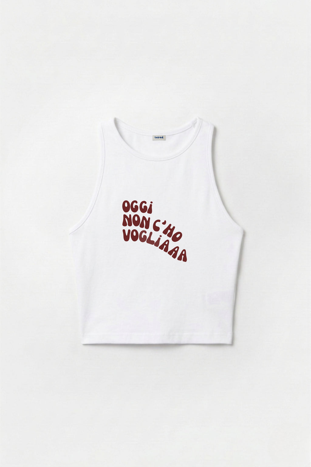 Crop Top "Oggi non c'ho voglia"