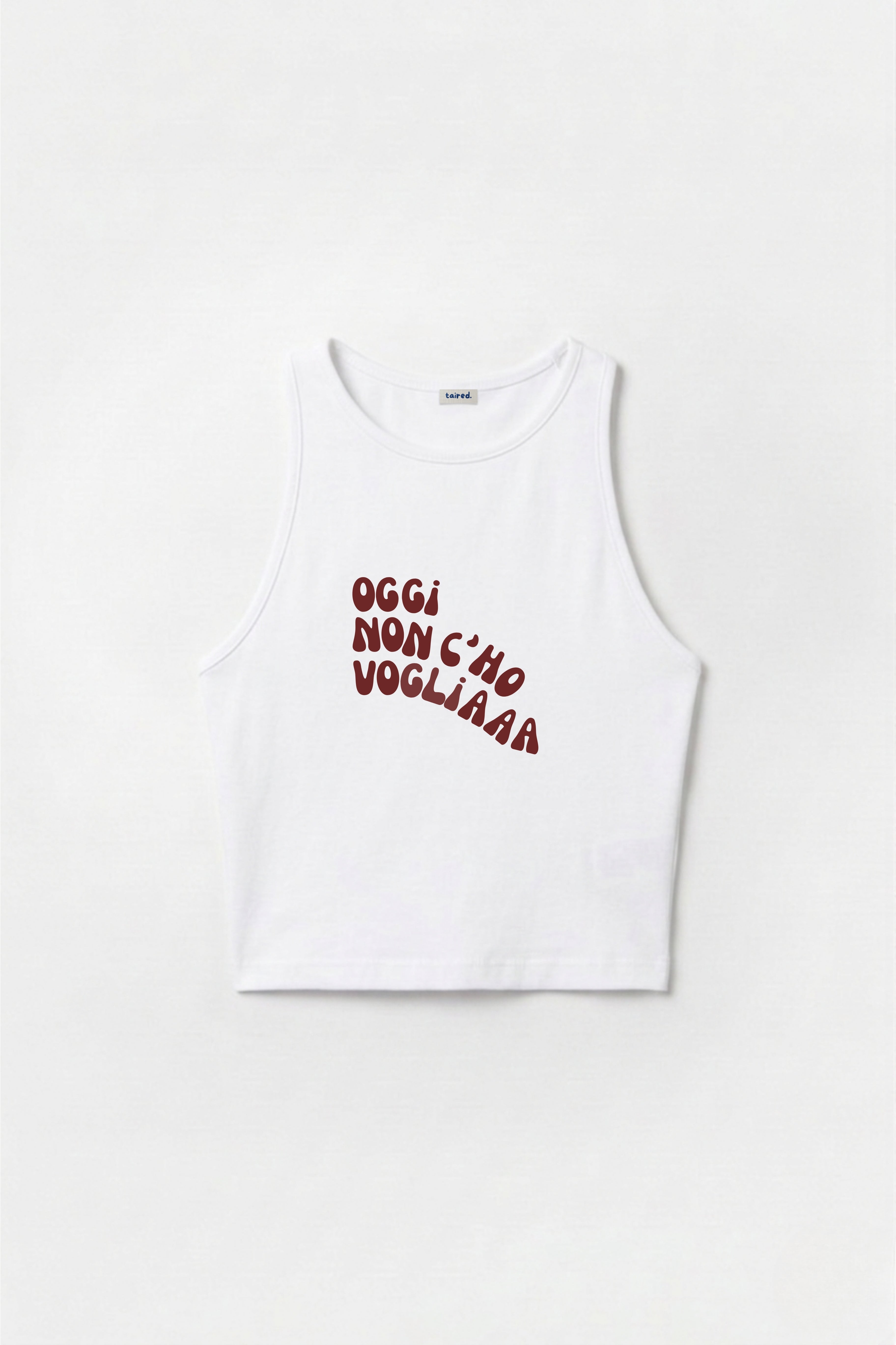 Crop Top "Oggi non c'ho voglia"