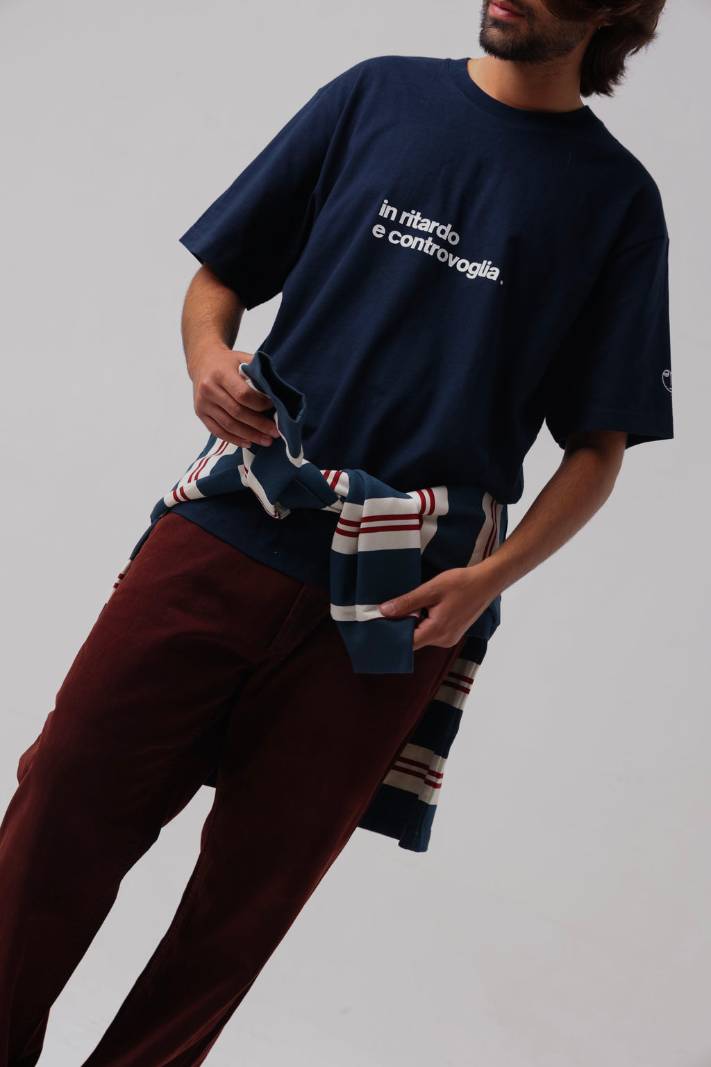 T-shirt "In ritardo e controvoglia"