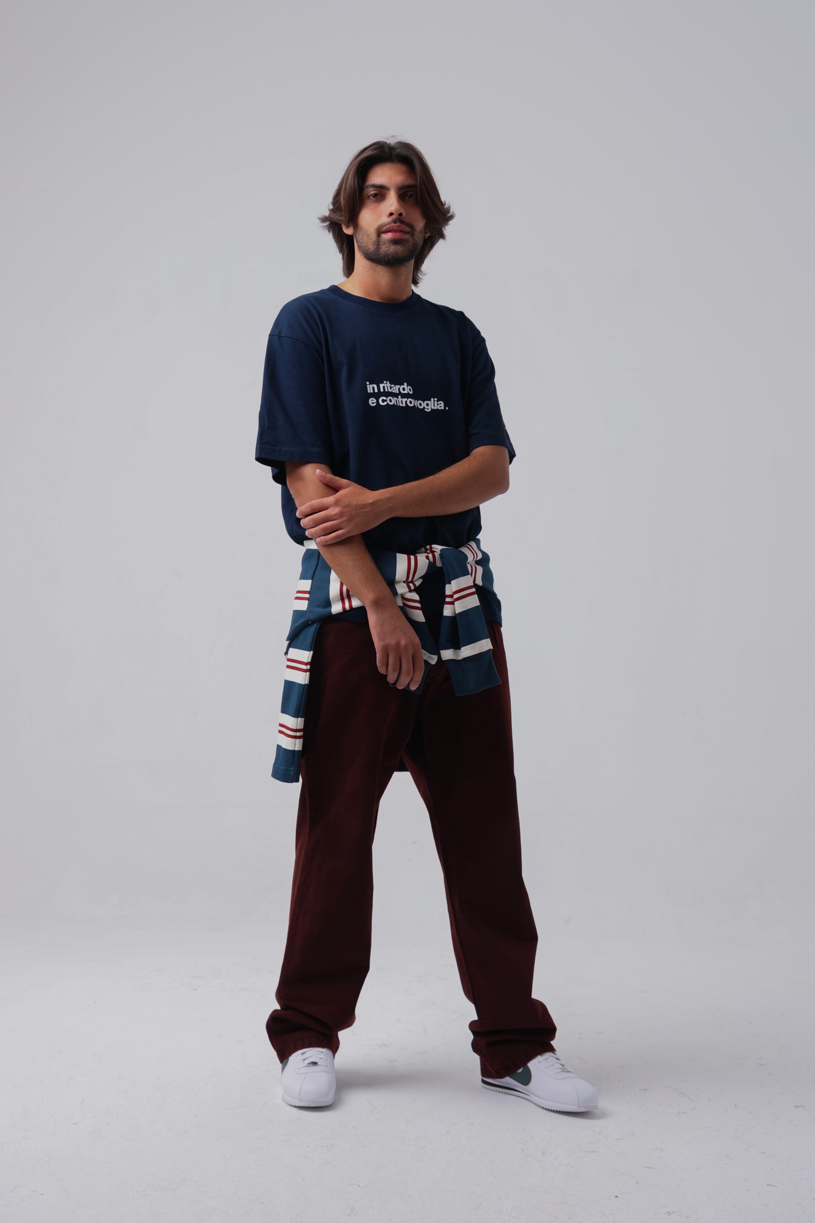 T-shirt "In ritardo e controvoglia"